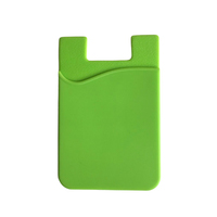 Porte-cartes en silicone multicolore, cadeau personnalisés, pour téléphone, de crédit, pour arrière du téléphone, 1 pièce
