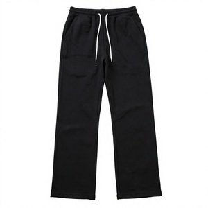 Men's Heavy Duty Cotton Sweatpants Loose <b>Straight</b> <b>Leg</b> Drawstring Trousers Casual Sports <b>Pants</b> for Spring - Product Image 1