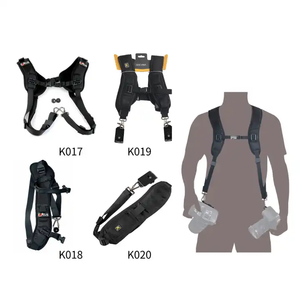 KALIOU Accessori per Fotografia, Tracolla in Nylon Nero per Fotocamera, Cinghia a Doppia/Singola Tracolla per Fotocamera - Product Image 1