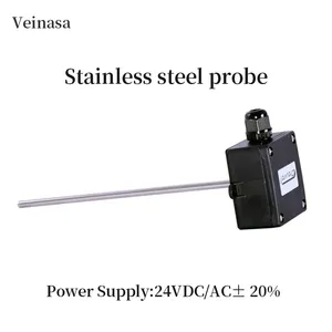 Veinasa TW-TE RVS kanaaltemperatuursensor HVAC thermometer sonde transmitter <span class=keywords><strong>PT100</strong></span> PT1000 industrieel gebruik 1 jaar - Product Image 3