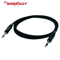 SREXACT Black Boot Guitars 6.0mm 6.35mm Mono Phone Plug Nickel Plated Zinc Alloy Audio Cable 1M