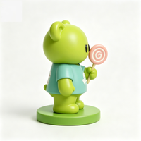 Figurine de bureau personnalisable en PVC, série Ours Vert avec Sucette, boîte mystère 5 cm, jouet décoratif unisexe, cadeau pour les 14 ans et plus