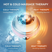 Bâtonnets Cryo en Acier Inoxydable avec Poignée Ergonomique en Forme de U, avec Rouleau Mini et Grand pour le Soin du Visage et des Yeux