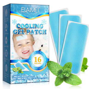 ELAIMEI卸売16枚入り発熱冷却パッチヘルスケア冷却ジェルパッチ子供大人用 - Product Image 1