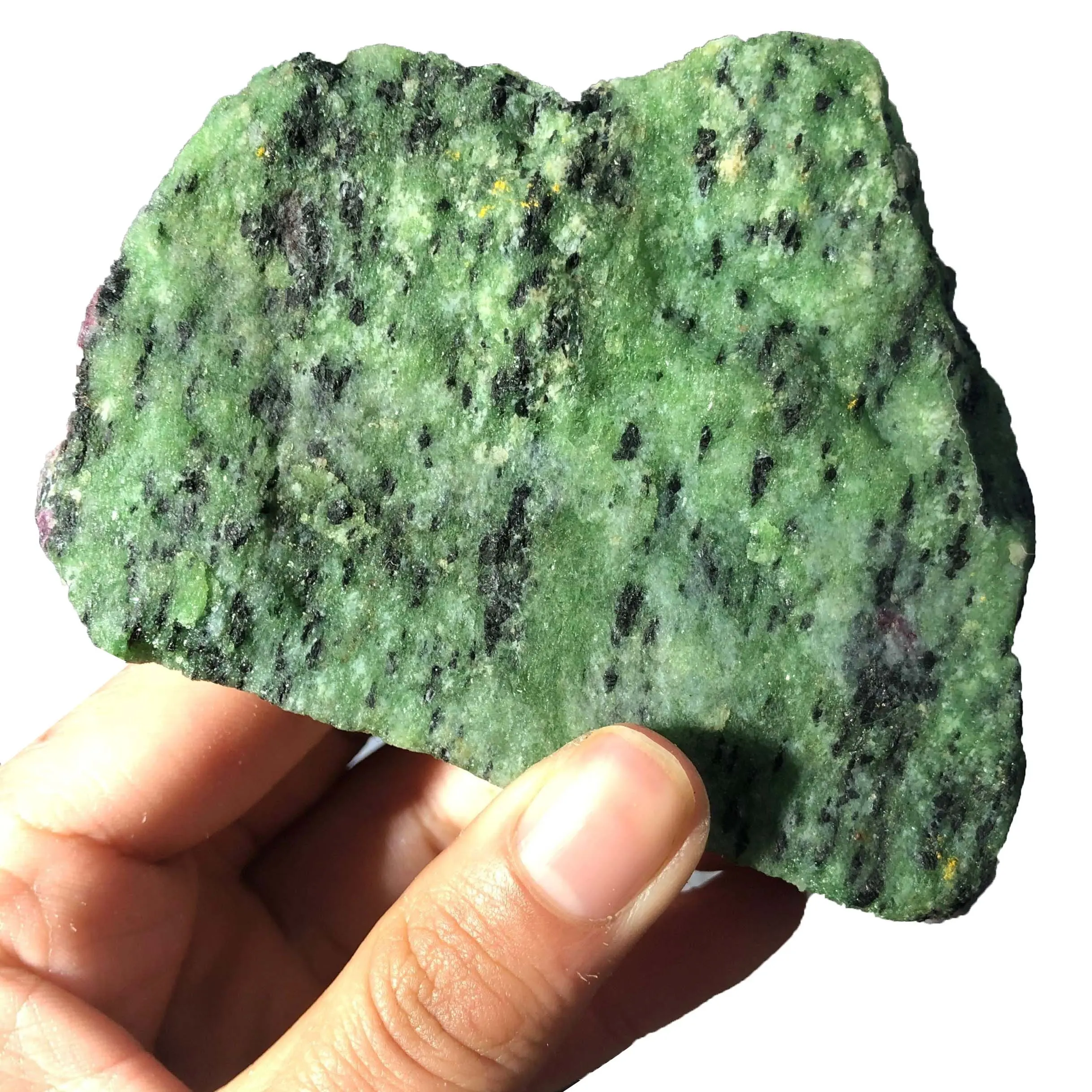 Cristal Natural de cuarzo sin procesar, gemas minerales de rubí Zoisite, cristal curativo, gran oferta