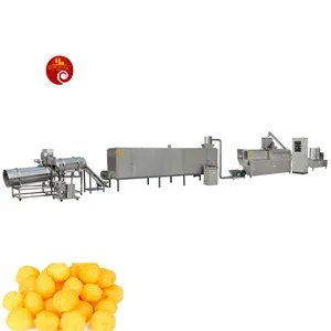 China Jinan Stadt Voll automatische Puffed Corn Chips Snack Food Making Maschine Puff Snack Extruder Maschine