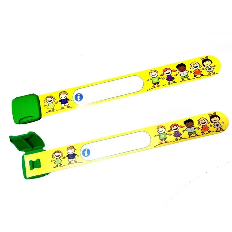 Child Id Wristband Goju Reusable GJ-KIDS Children ID Wristbands Bracelet For Safety Kids Children Tracking Id Wristband