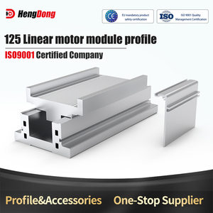 Module de moteur linéaire 125, base en profilé aluminium, couvercle latéral, accessoires d'extrusion pour <span class=keywords><strong>table</strong></span> coulissante de système d'automatisation - Product Image 1