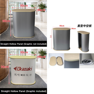 Support d'affichage ovale droit de 90 cm de hauteur pour une communication de marque à hauteur de vue lors des salons très fréquentés - Product Image 5