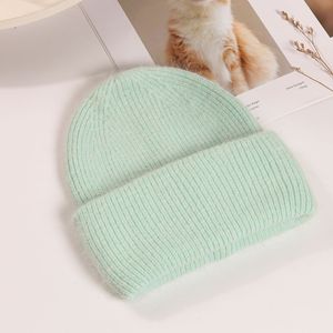 <span class=keywords><strong>Bonnet</strong></span> tricoté côtelé en angora chaud et moelleux de haute qualité <span class=keywords><strong>pour</strong></span> homme et femme, idéal <span class=keywords><strong>pour</strong></span> l'hiver et le ski - Product Image 4