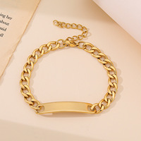 Mode minimaliste DIY Bracelet en acier inoxydable Couronne en forme de coeur, papillon et étoile Pendentif Accessoires Bracelet personnalisé