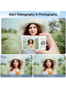 48MP 4K Digital <b>Camera</b> AF 2.88" Screen 16X Anti-Shake Type-C 700mAh Battery Photography DC402 4K 48MP 4K Video Resolution Suppo - Product Image 4