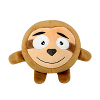 Jouets en peluche réalistes pour animaux de compagnie, prêts à être expédiés en 2025, jouets qui couinent, cochon, canard, éléphant, paresseux, grenouille, jouets anti-stress pour chiens, balle qui couine, 12 cm, amusants