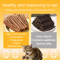 Bâtonnets de friandises pressées au poulet et au saumon, formule personnalisée OEM, marque privée, friandises pour chats sans céréales, douces et moelleuses
