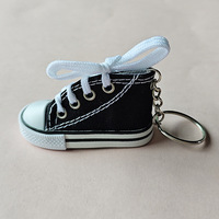 Porte-clés de chaussure en alliage de zinc avec mousqueton en toile mini 7,5 cm, design réaliste, impression numérique - Marque Huakai Modèle 461