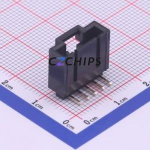 M2553R-05P Wire-to-Board Pin Header Bent Lead Through Hole,P=2.54mm Connector 1x5P 2.54mm Right Angle Insert 5P - Product Image 1