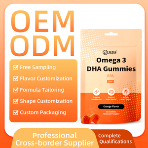 Gummies pour la santé du cerveau en marque privée, oméga 3 DHA EPA, saveur orange, complément alimentaire, vitamines pour enfants et adultes, OEM ODM - Product Image 2