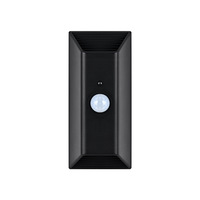 Lampe murale LED sans fil rechargeable à détection de mouvement intelligente, télécommande magnétique, design moderne, gradation progressive, noir