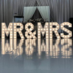 4ft Custom Shaped LED Sign Board Marquee Letters Advertising <strong>Signs</strong> Illuminated MR MRS Light Letters Outdoor <strong>Electronic</strong> Sign - Product Image 1