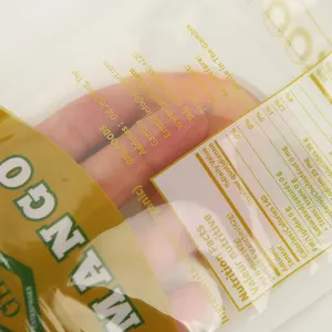 Bán buôn biểu tượng tùy chỉnh nhựa Snack xoài trái cây sấy khô bao bì đứng lên túi bao bì thực phẩm khô