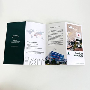 Brochure de dépliant d'impression de logo d'entreprise de conception personnalisée de haute qualité Brochure de brochure publicitaire avec impression recto verso - Product Image 1