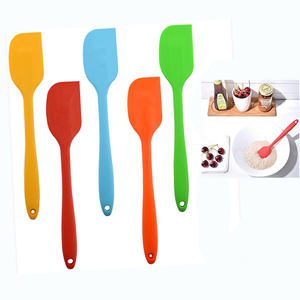 Cấp thực phẩm đồ dùng nhà bếp Thìa chịu nhiệt linh hoạt Spatula với lõi thép không gỉ - Product Image 1