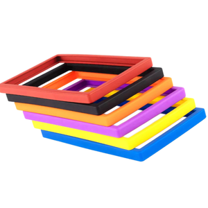 X527 35pt 3" X 4" Protège-cartes de collection transparent en PVC avec bordure colorée, Toploader standard pour cartes - Product Image 2
