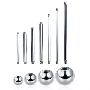 แหวนเจาะลิ้นไทเทเนียมแบบเกลียวภายนอก Gaby New Fashion G23 รุ่นคลาสสิก ผลิตจากวัสดุ ASTM F136 เหมาะสำหรับงานแต่งงาน หลายแบบ - Product Image 4