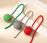 Balle interactive intelligente pour chat, à roulement automatique, 3 vitesses réglables, rechargeable par USB, jouet électrique pour animaux de compagnie avec capteur de réveil en option