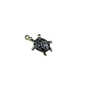 Goutte d'huile imprimée en 3D Charms Tortoise Colorful Enamel Alloy Pendentifs Fit Bracelet Boucle d'oreille Bijoux DIY Accessoires Craft