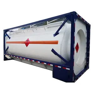 New ISO 20-foot tank container with a capacity of 25,000 liters for storing 40-foot ISO tank truck containers