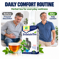 Tisane bien-être naturelle pour hommes, infusion facile chaude ou froide, 30 sachets, Ginseng, Feuille d'ortie, Racine de réglisse, Soutien quotidien et nocturne