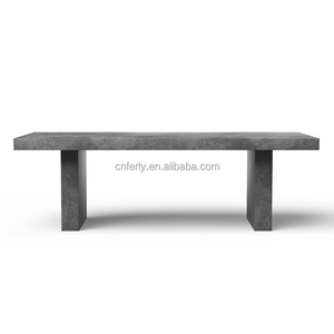 Moderno stile americano ciliegio intagliato sala da pranzo <span class=keywords><strong>tavolo</strong></span> da pranzo in cemento cerato <span class=keywords><strong>rettangolare</strong></span> in legno massello <span class=keywords><strong>tavolo</strong></span> da pranzo e sedie - Product Image 1