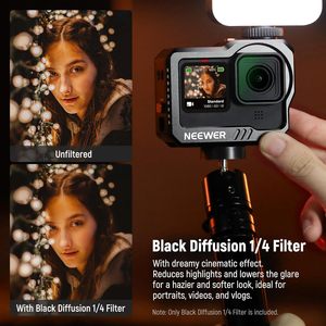 NEEWER Ensemble de filtres ND Compatible avec <span class=keywords><strong>GoPro</strong></span> <span class=keywords><strong>Hero</strong></span> 12 11 <span class=keywords><strong>10</strong></span> 9 Black Lot de 6 accessoires pour objectif de caméra d'action Kit de filtres à effets - Product Image 3