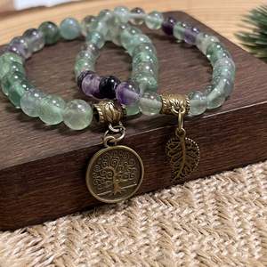 Pulsera de Piedra Natural con Cuentas de Vidrio Coloridas, Símbolo de Amistad, de Primera Calidad, Directo de Fábrica en China, MOQ Bajo - Product Image 3
