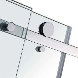 Bandeja rectangular de vidrio transparente moderna, sin marco, vidrio templado recto, cuarto de <span class=keywords><strong>ducha</strong></span>, deslizante, plegable, puerta de baño, pantalla de cabina - Product Image 5