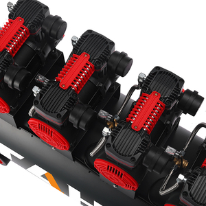 Compresor de Aire Industrial Silencioso sin Aceite de 6.3kW 8.4HP y 160L, Bomba de Aire de Pistón Silenciosa para Pintura Automotriz Industrial - Product Image 4