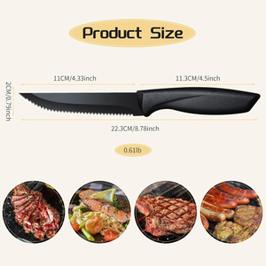 Ensemble de 8 couteaux à steak professionnels avec logo personnalisé - Product Image 2