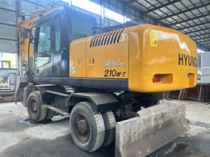 Excavadora de Ruedas Usada Hyundai 210w-7 de 21 Toneladas, Original de Corea, de Segunda Mano, en Venta - Product Image 3