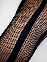 Stock US - Collants sexy à rayures transparentes effet jarretière, une pièce, découpes ajustables, haute taille, en Nylon Spandex, Lingerie sexy, ODM en gros