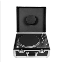 Étui de transport professionnel pour platine DJ, boîte robuste avec mousse personnalisée pour lecteur de vinyle, étui pour outils de disque vinyle, étui en aluminium