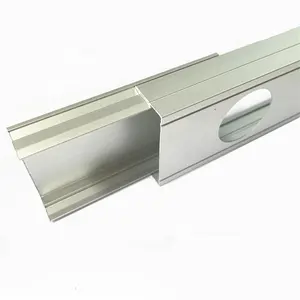 Fabriek Prijs Zilver Zwart Bruin Rail 1M 5 Gat Aluminium Spoor Profiel Voor Led Punt Licht