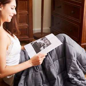 Usine grande couverture pondérée personnalisée matelassée pour adulte 15lb soulagement de l'anxiété - Product Image 3