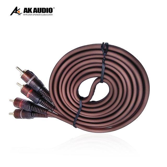 AK-RN10 Car Audio Four Head Audio Cable Lotus Cable Audio RCA Cable 5m