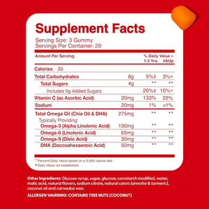 100% Naturel Pur, Multivitamines, DHA et Gummies pour Soutenir la Santé du Cerveau, des Articulations, du Cœur, des Yeux et du Système Immunitaire - Product Image 6