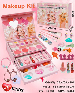Kit de Maquillage et Coiffure 3-en-1 pour Filles : Jouet de Princesse DIY avec Miroir – Trousse de Beauté pour Enfants - Product Image 5