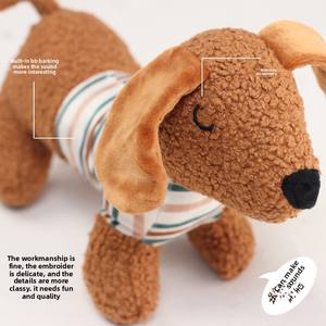 Juguete duradero para perros Dachshund, de peluche, ecológico, con sonido, para masticar y limpiar los dientes, ideal para el autoentretenimiento. ¡Producto popular transfronterizo para mascotas! - Product Image 3