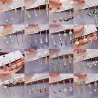 Boucles d'oreilles pendantes de luxe en argent S925 avec zircons incrustés, style courtisan, en alliage scintillant avec strass, vente en gros
