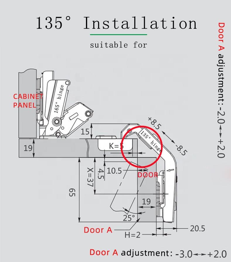 Un Paio Di Acciaio Inossidabile Argenta Le Cerniere Di Porta Dell Armadio Da Cucina Image110644136 - Foto 10