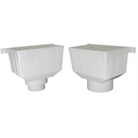 Embudo de agua de lluvia de PVC de 75mm Accesorios de tubería Amplias variedades de técnicas de fundición Material plástico Número de modelo Cabezal-Sin revisiones